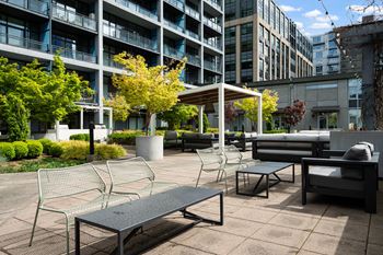 Outdoor terrace with bbq area